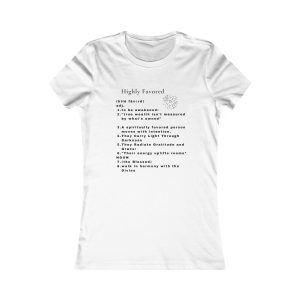 Highly Favored Black Tee