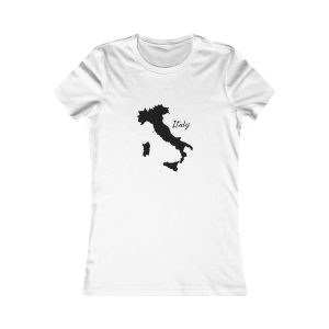 On the Map Italy Black Tee